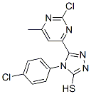 5-(2-Chloro-6-methylpyrimidin-4-yl)-4-(4-chlorophenyl)-4h-1,2,4-triazole-3-thiol Structure,266337-73-9Structure