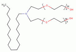 Polyoxyethylene(10) stearylamine ether Structure,26635-92-7Structure