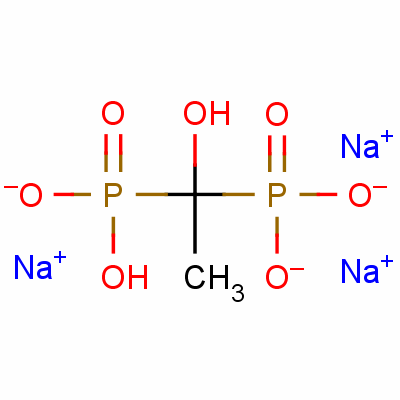 1-Hydroxyethylidene-1,1-diphosphonic acid trisodium salt Structure,2666-14-0Structure