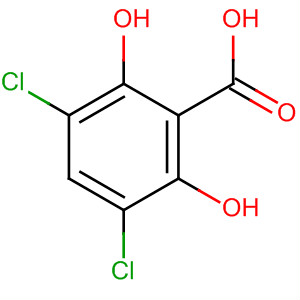 3,5-Dichloro-2,6-dihydroxybenzoic acid Structure,26754-76-7Structure