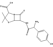 Amoxicillin Structure,26787-78-0Structure