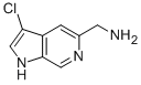 5-Aminomethyl-3-chloro-1h-pyrrolo[2,3-c]pyridine Structure,267876-27-7Structure