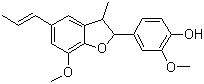 4-[(2R,3r)-2,3-dihydro-7-methoxy-3-methyl-5-[(e)-1-propenyl]benzofuran-2-yl]-2-methoxyphenol Structure,2680-81-1Structure