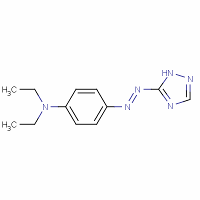 Benzenamine,n,n-diethyl-4-[2-(1h-1,2,4-triazol-5-yl)diazenyl]- Structure,26903-94-6Structure