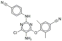 Des(6-amino-5-bromo)-5-amino-6-chloro etravirine Structure,269055-78-9Structure