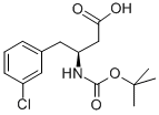 Boc-(s)-3-amino-4-(3-chlorophenyl)butanoic acid Structure,270596-39-9Structure