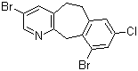 8-Chloro-3,10-dibromo-5,6-dihydro-11h-benzo[5,6]cycloheptal[1,2-b]pyridin Structure,272107-22-9Structure