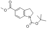 1-Tert-butyl 5-methyl indoline-1,5-dicarboxylate Structure,272438-12-7Structure