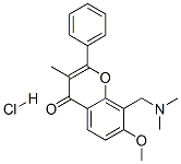 8-[(Dimethylamino)methyl]-7-methoxy-3-methyl-2-phenyl-4-benzopyrone hydrochloride Structure,2740-04-7Structure