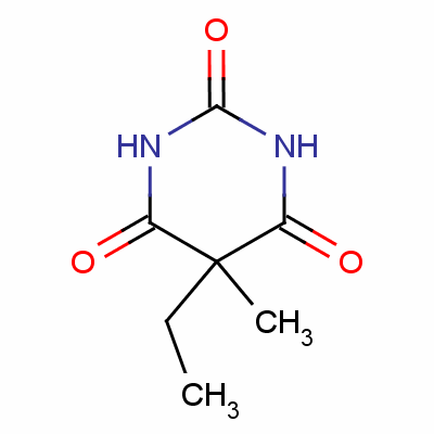 2,4,6(1H,3h,5h)-pyrimidinetrione,5-ethyl-5-methyl- Structure,27653-63-0Structure