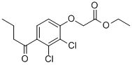 Ethyl (4-butyry-2,3-dichloro)phenoxyacetate Structure,2777-51-7Structure