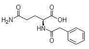 N-苯乙?；?L-谷氨酰胺結構式_28047-15-6結構式