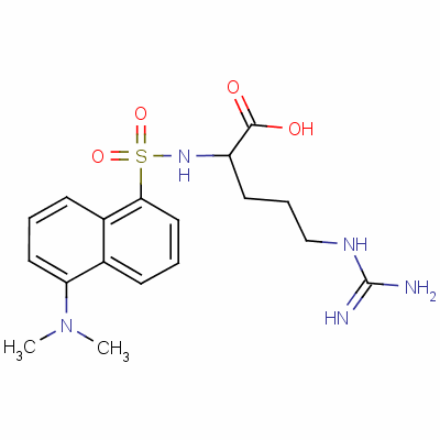 N2-[[5-(dimethylamino)-1-naphthalenyl]sulfonyl]-l-arginine Structure,28217-22-3Structure