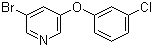 3-(3-Chlorophenoxy)-5-bromopyridin Structure,28232-65-7Structure