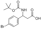 3-(4-Bromophenyl)-3-[(tert-butoxycarbonyl)amino]-propanoic acid Structure,282524-86-1Structure