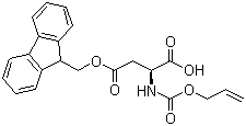 Fmoc-asp(oall )-oh結(jié)構(gòu)式_283170-10-5結(jié)構(gòu)式