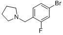 1-(4-Bromo-2-fluorobenzyl)pyrrolidine Structure,283173-83-1Structure