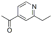 Ethanone, 1-(2-ethyl-4-pyridinyl)-(9ci) Structure,2833-47-8Structure