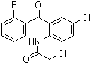 2-Chloro-n-(4-chloro-2-(2-fluorobenzoyl)phenyl)acetamide Structure,2836-40-0Structure