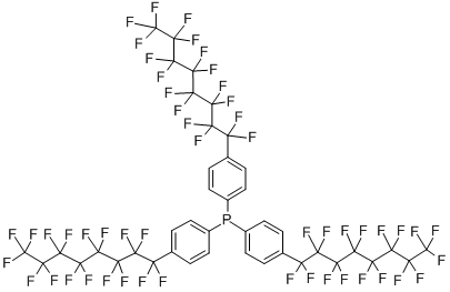 三[4-(十七氟辛基)苯基]膦結(jié)構(gòu)式_284472-92-0結(jié)構(gòu)式