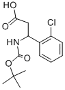 3-Tert-butoxycarbonylamino-3-(2-chloro-phenyl)-propionic acid Structure,284493-66-9Structure