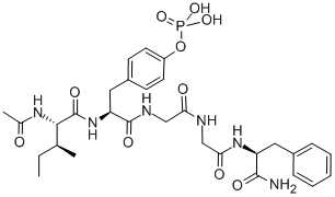 Ac-ile-tyr(po3h2)-gly-glu-phe-nh2 Structure,284660-72-6Structure