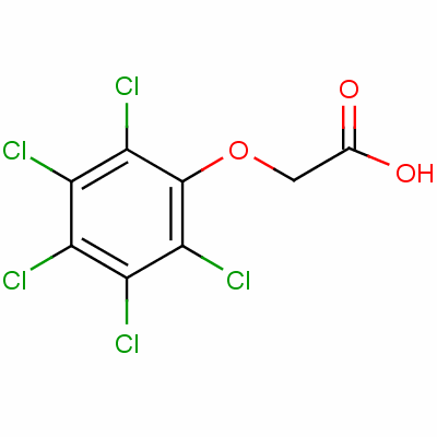 Acetic acid,2-(2,3,4,5,6-pentachlorophenoxy)- Structure,2877-14-7Structure