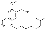 1,4-Bis(bromomethyl)-2-(3,7-dimethyloctoxy)-5-methoxybenzene Structure,287919-00-0Structure