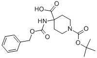 Z-4-amino-1-Boc-piperidine-4-carboxylic acid Structure,288154-16-5Structure