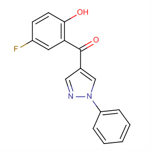 (5-Fluoro-2-hydroxyphenyl)-(1-phenylpyrazol-4-yl)methanone Structure,288401-60-5Structure