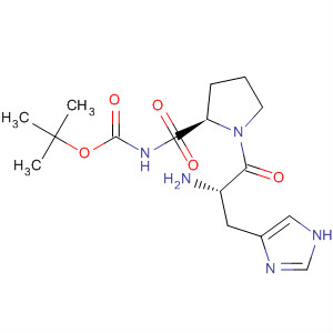 Tert-butyl((s)-1-((s)-2-carbamoylpyrrolidin-1-yl)-3-(1h-imidazol-4-yl)-1-oxopropan-2-yl)carbamate Structure,29133-55-9Structure