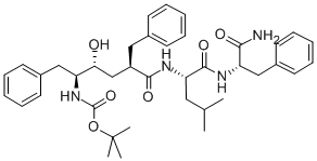 (5S)-(叔丁氧羰基氨基)-6-苯基-(4R)-羥基-(2R)-芐基己酰)-L-亮氨酰-L-苯丙氨酰胺結(jié)構(gòu)式_292632-98-5結(jié)構(gòu)式