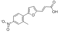 3-[5-(2-Methyl-4-nitro-phenyl)-furan-2-yl]-acrylic acid Structure,292641-22-6Structure