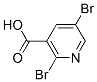 3-Pyridinecarboxylic acid, 2,5-dibromo- Structure,29312-99-0Structure