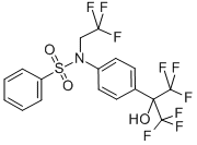 N-(2,2,2-Trifluoroethyl)-N-[4-[2,2,2-trifluoro-1-hydroxy-1(trifluoromethyl)ethyl]phenyl]-benzenesulfonamide Structure,293754-55-9Structure