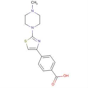 4-[2-(4-Methyl-piperazin-1-yl)-thiazol-4-yl]-benzoic acid Structure,294622-47-2Structure