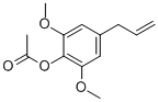 Acetic acid 4-allyl-2,6-dimethoxy-phenyl ester Structure,29540-11-2Structure