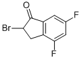 2-Bromo-4,6-difluoro-2,3-dihydro-1h-inden-1-one Structure,296281-80-6Structure