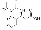 (S)-叔丁氧羰基-3-(3-吡啶基)-β-丙氨酸結(jié)構(gòu)式_297773-45-6結(jié)構(gòu)式