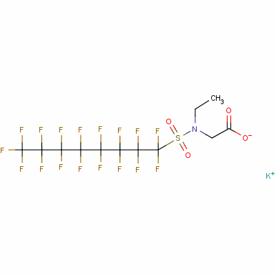 N-ethyl-n-(heptadecafluorooctyl-so2)glyc in k salt,42 wt% in h2o/2-butoxyethanol Structure,2991-51-7Structure