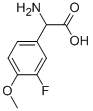 Amino-(3-fluoro-4-methoxy-phenyl)-aceticacid Structure,299166-66-8Structure