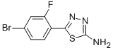 5-(4-Bromo-2-fluorophenyl)-1,3,4-thiadiazol-2-amine Structure,299937-74-9Structure