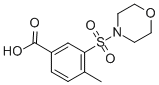 4-Methyl-3-(morpholine-4-sulfonyl)benzoic acid Structure,300383-08-8Structure