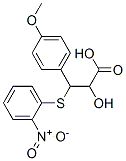 2-Hydroxy-3-(4-methoxy-phenyl)-3-(2-nitro-phenylsulfanyl)-propionic acid Structure,30067-06-2Structure