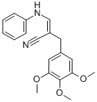 3-Anilino-2-(3,4,5-trimethoxybenzyl) acrylonitrile (25 mg) (as) Structure,30078-48-9Structure