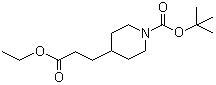 Tert-Butyl 4-(3-ethoxy-3-oxopropyl)piperidine-1-carboxylate Structure,301232-45-1Structure