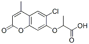 2-[(6-Chloro-4-methyl-2-oxo-2H-chromen-7-yl)oxy]propanoic acid Structure,301683-08-9Structure