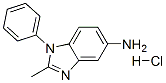 2-Methyl-1-phenyl-1H-benzimidazol-5-amine hydrochloride Structure,3018-68-6Structure