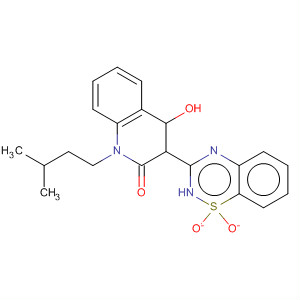 3-(1,1-Dioxo-1,4-dihydrobenzo[1,2,4]thiadiazin-3-yl)-4-hydroxy-1-(3-methylbutyl)-1h-quinolin-2-one Structure,303776-89-8Structure