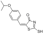 (5E)-5-(4-Isopropoxybenzylidene)-2-mercapto-1,3-thiazol-4(5H)-one Structure,303798-03-0Structure